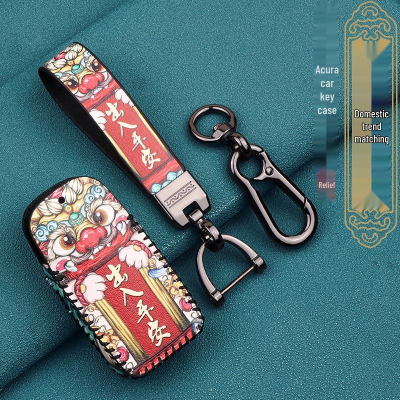 Чехол для ключей Acura CDX/RDX/MDX/NSX/TLX - Защитная оболочка унисекс с дизайном в национальном стиле