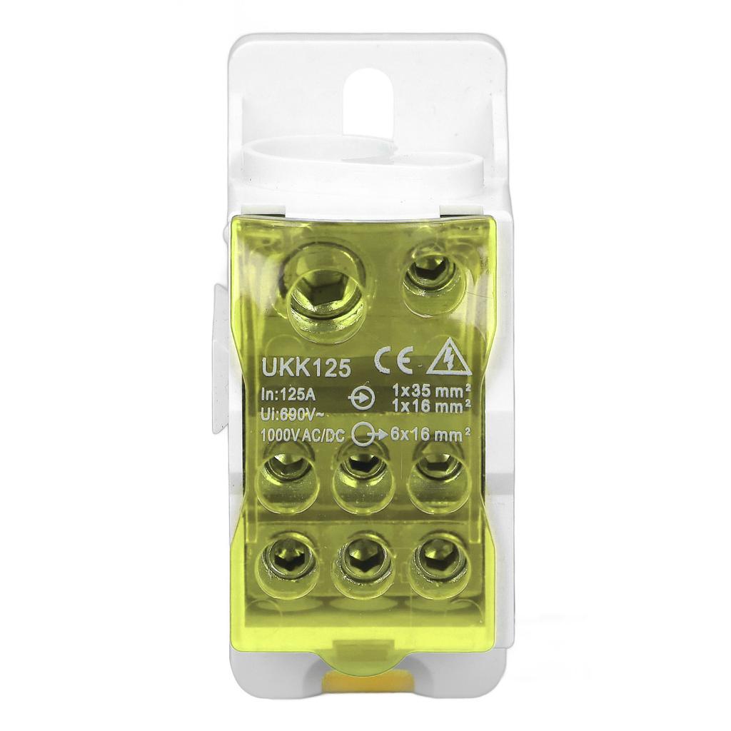 Распределительная коробка на DIN-рейку Универсальная электрическая клеммная колодка Соединитель силовых проводов Распределительная коробка 690В