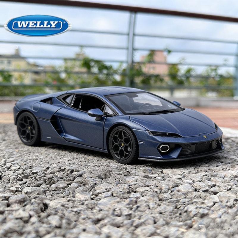 1/24 Lamborghini Temerario Сплав Спортивный Автомобиль Модель Литье под Давлением Металл Трековые Гоночные Машины Модель Автомобиля Симуляция Коллекция Подарок для Детей