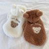 Cartoon Bear Pattern Plush Dog Hoodie Zipper Pet Clothes New Cats Coat Jackets  for Large Small Pet
