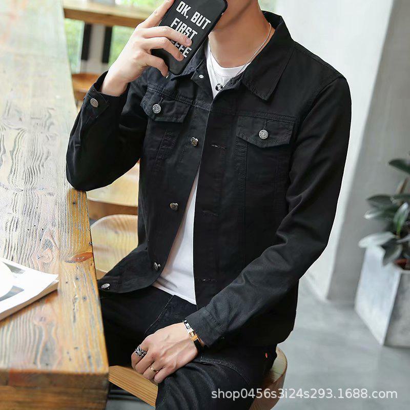 Молодежная джинсовая куртка в корейском стиле для учеников средних и старших классов - модное мужское пальто на весну и осень
