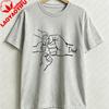 Unisexs Minimalist Dad Print Cotton TShirt with Fist Strength Fit Round Neck Casual Shirt Suitable for Gym Casual Attire Casual