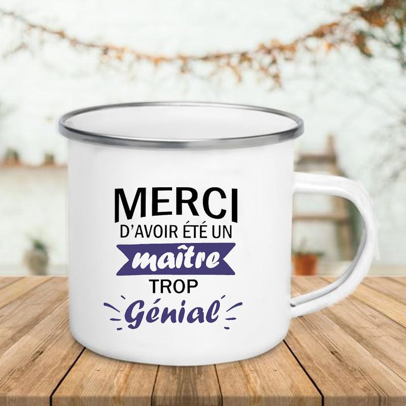 Кружки с французской печатью, креативные чашки для кофе, чая, напитков, воды, молока, кружка с эмалью, ручка для школы, дома, посуда для питья, лучшие подарки для учителей