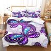 Butterfly Duvet Cover Set King Queen Full Size Printed Design for Boy Girl Teen Wild Animal Bedding Set Polyester Quilt Cover