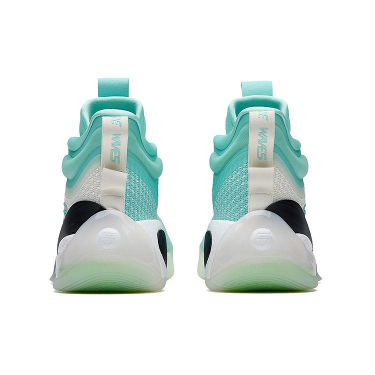 Anta KT7 Nitrogen Technology Wear-Resistant High-Top Basketball Shoes Men Sneaker White Blue 112231101-1