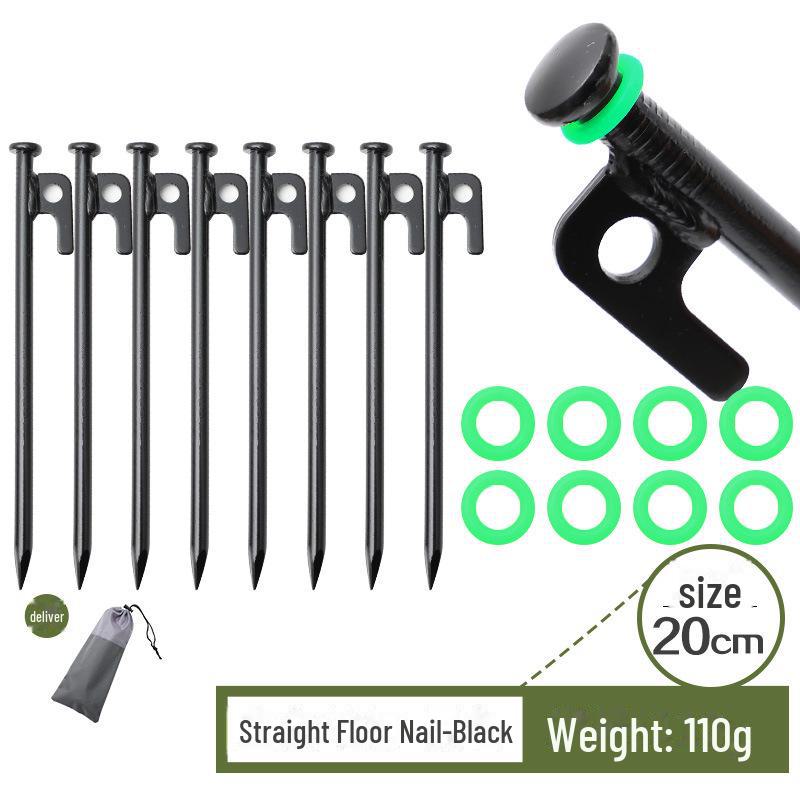 Ветрозащитные колышки для палаток для кемпинга на открытом воздухе - 20/25/30/40 см