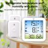 Беспроводной цифровой термогигрометр с дальностью 328 футов для холодильника, морозильника, для помещений и улицы, с большим ЖК-дисплеем, беспроводной