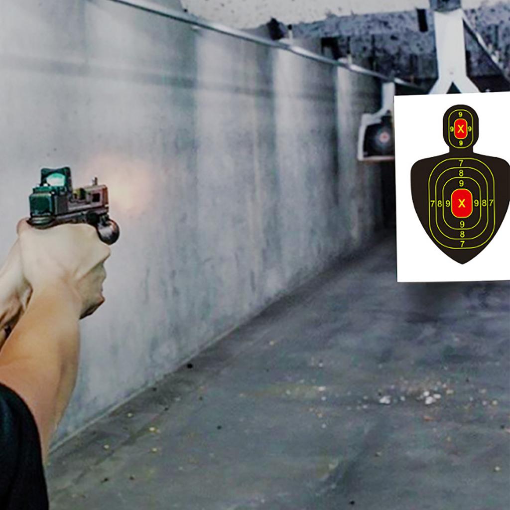 6 Sheets Shooting Adhesive Sticker Zone Targeted Paper Archerys Paper Targets Shooting Self-Adhesive Splatter Targets