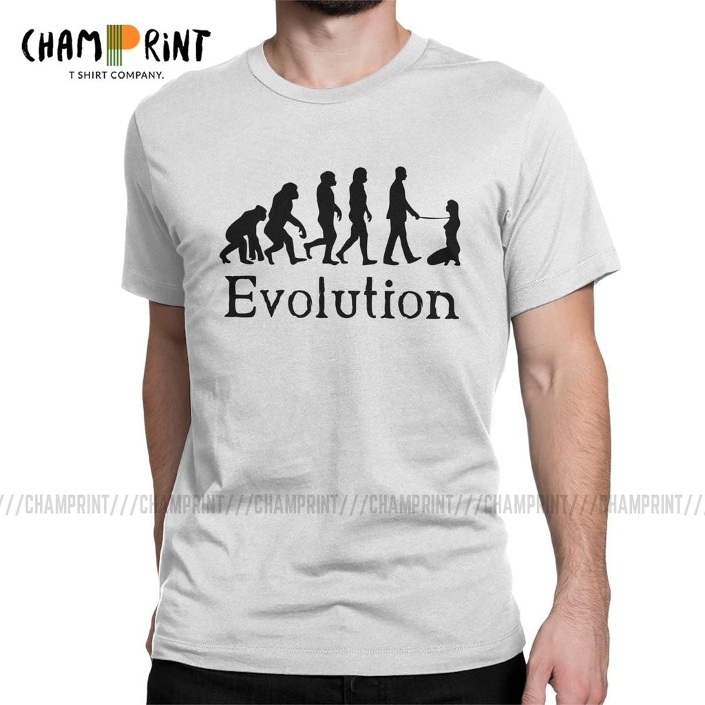 Mens BDSM Dominant Evolution T Shirt Submissive Slave Play Sexy Sub Pure Cotton Clothes Casual Round Neck Tees Printing TShirt