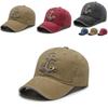 Premium Cotton Baseball Cap For Men With Stylish Embroidery And Classic Round Brim For Outdoor Enthusiasts