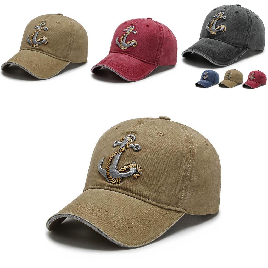 Premium Cotton Baseball Cap For Men With Stylish Embroidery And Classic Round Brim For Outdoor Enthusiasts