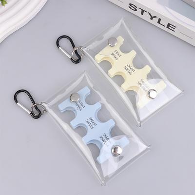 Кошелек для сбора монет из ПВХ, мини-прозрачный японский держатель для хранения монет, портативный автомобильный держатель для размена монет