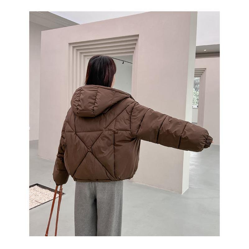 Korean Style Winter Short Padded Coat Women Loose Thickened Trendy Jacket