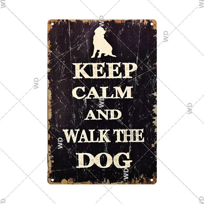 Beware Animals Dog Cat Bull Kraken Chickens Bigfoot Area Retro Tin Sign Caution Decorative Vintage Plaque Metal Poster Decor