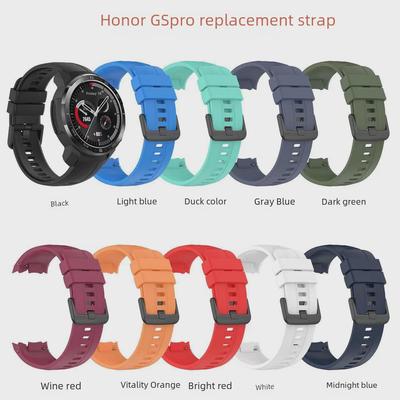 Стильный силиконовый ремешок для часов Huawei Honor GS Pro — модный деловой аксессуар в ярком тренде.