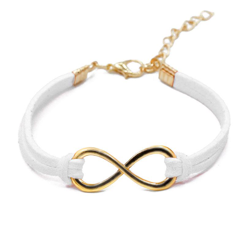 Номер 8 Символ Бесконечности Символ Любви Кожаный Браслет Ручной Работы Браслет Унисекс