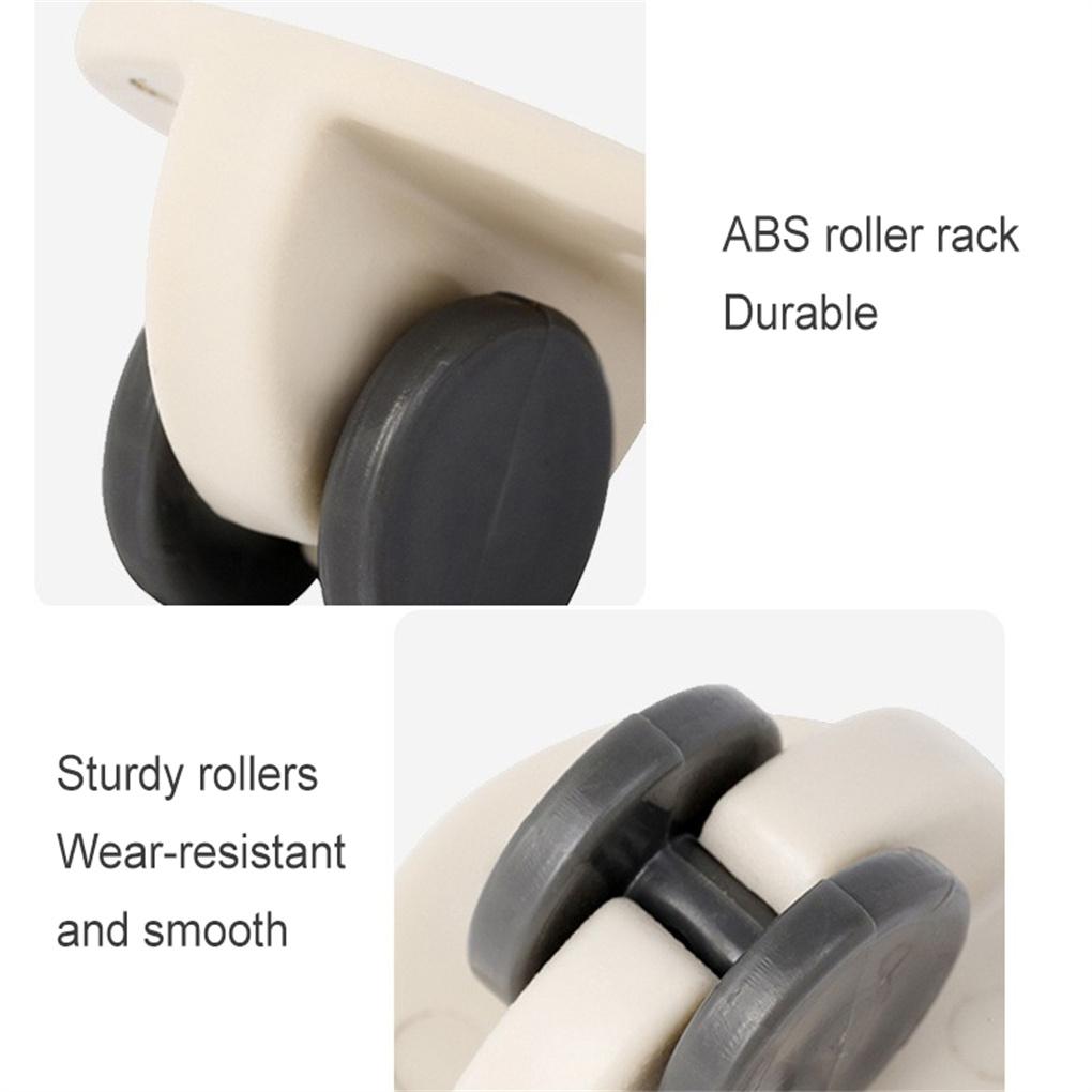 Упаковка из 4 самоклеящихся мебельных роликов универсальных многоцелевых мусорных контейнеров для хранения контейнеров сменных колес для домашнего хозяйства