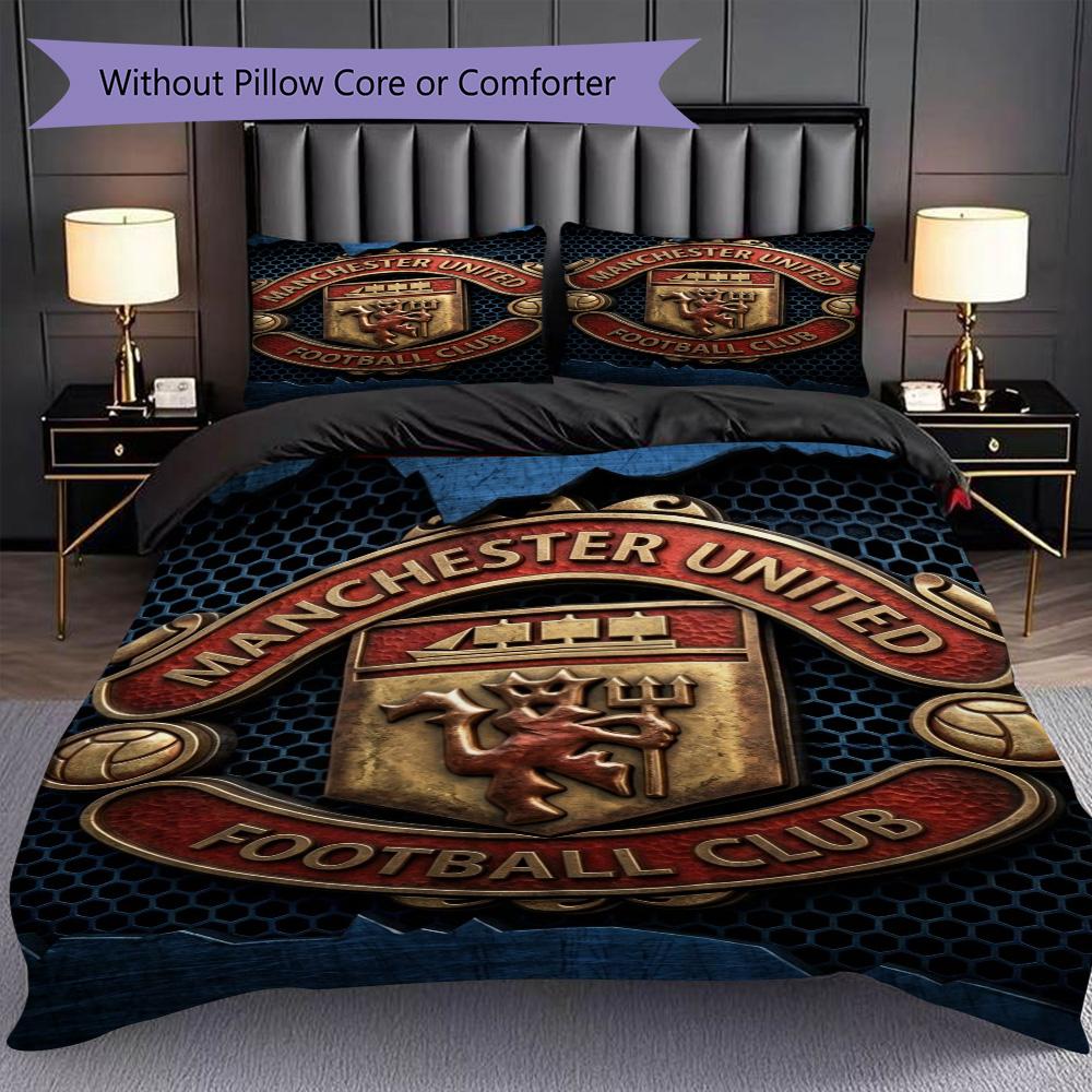 Glory Legacy Three-piece set (1 * duvet cover + 2 * pillowcase, without core) 2D Flat Soft and comfortable Duvet cover and pillowcase Bedding set