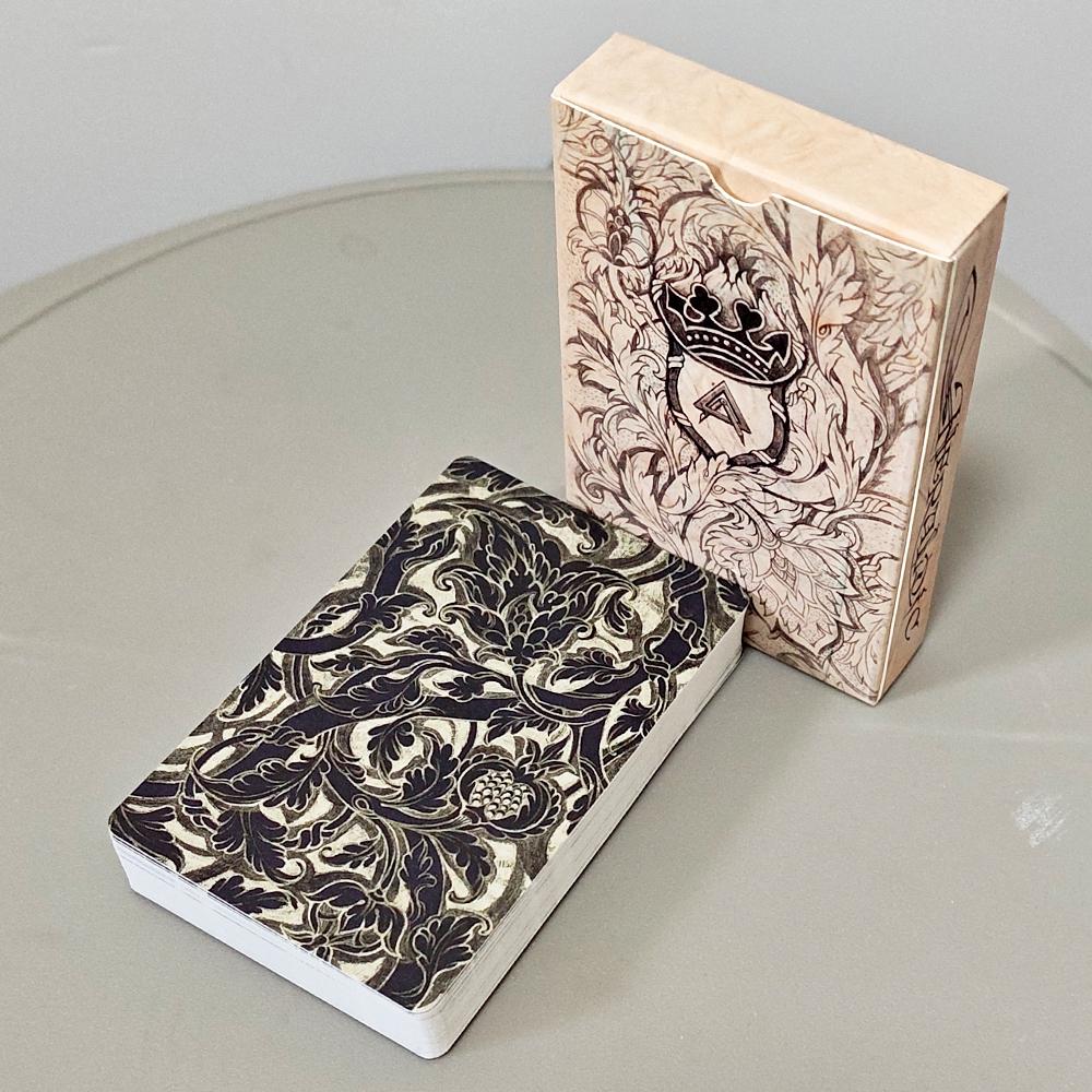 9*6cm Heraldic Playing Cards - 38 Pcs Hand-Drawn Lenormand Oracle Cards for Divination & Collectors - Double-embossed Cardstock