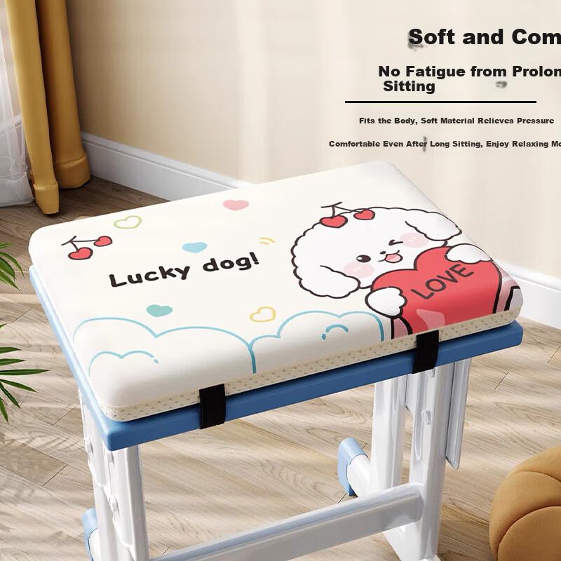 Memory Foam Student Seat Cushion for Children, Anti-Butt Pain, Slow Rebound Breathable Chair Pad by Fan Ye
