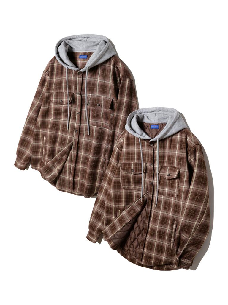 ALVINCLO [De Luxe] City Boy Oversized Check Hoodie (2 Colors)