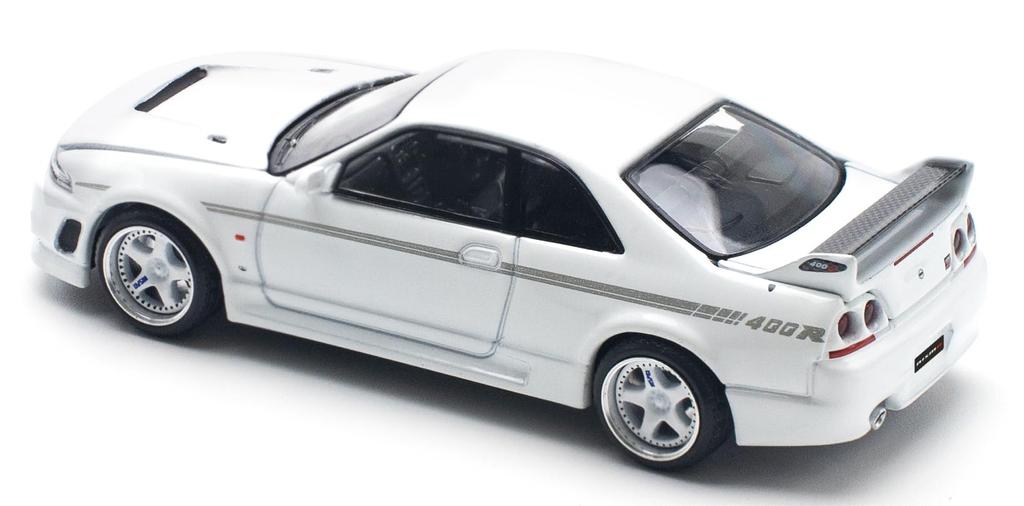 POP RACE NISSAN R33 NISMO 400R WHITE Готовый продукт 1/64 GT-R -
