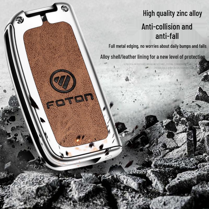 Foton Key Shell & Buckle Metal Car Zipper Bag Set