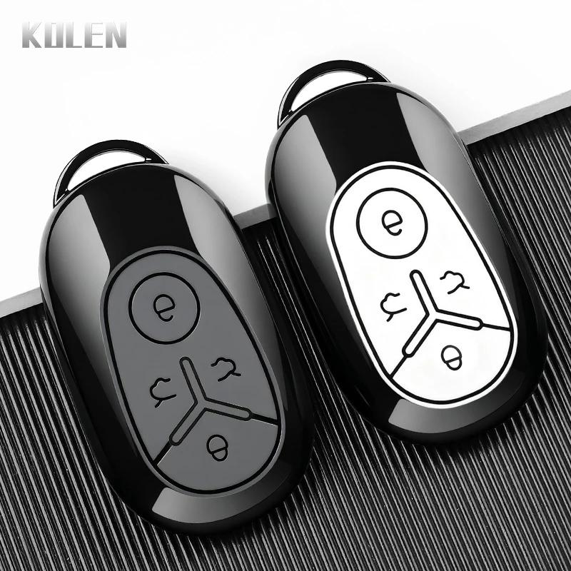 TPU Car Key Case Cover Fob For Geely EX2 GEOME EX2 MMEX2 Max 2025 2026 Exploration Youth Version 4 Button Protected Holder Shell