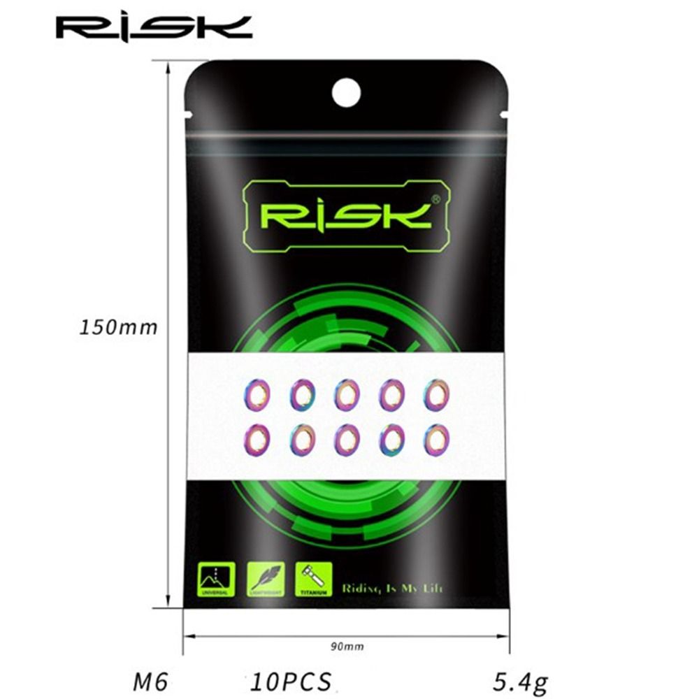 RISK Велосипедные болты шайбы M5 M6 MTB Дорожный велосипед Высококачественные детали Велоспорт на открытом воздухе