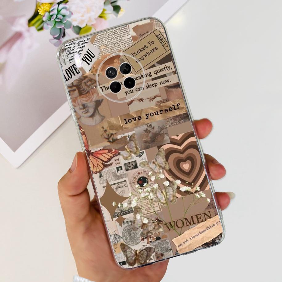 Чехол для Huawei Y9a 6.63" Милый Астронавт Силиконовый Чехол для Телефона Для Huawei Nova Y9a FRL-23 FRL-L22 Funda HuaweiY9a NovaY9a Coque