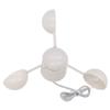 Anemometer Cup Speed Measuring Sensor Cup RJ11 Connector 3 Cups Wind Direction Gauge for Weather Meter