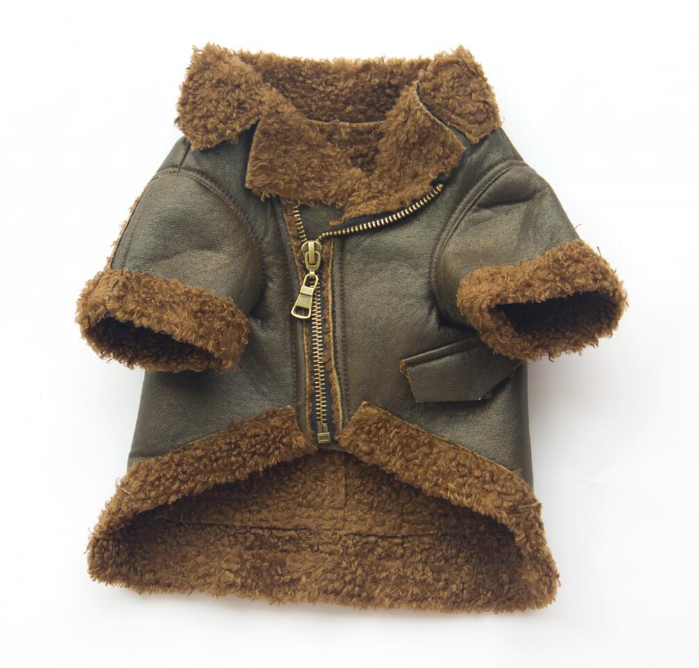 Punk leather jacket hoodie for dogs - four-legged thickened cotton coat - pet supplies for small, medium, and large dogs