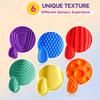 Сенсорная игрушка для детей, игрушка для снятия стресса для взрослых, мягкий силиконовый текстурированный камень для беспокойства