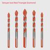 6MM Alloy Carbide Triangular Drill Bit for Ceramic, Tile, Cement, Concrete