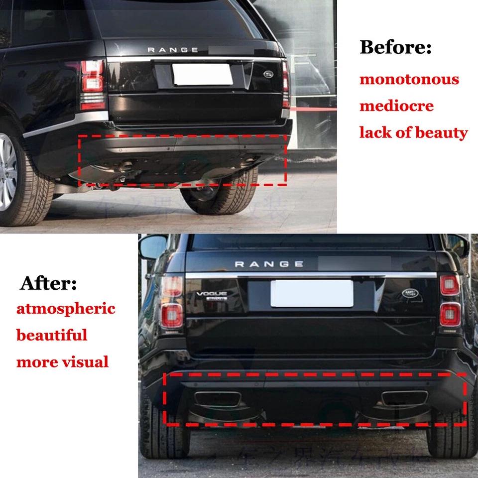Land Rover Range Rover Vogue L405 Квадратная выхлопная труба-глушитель из нержавеющей стали (2018-2022 гг.)
