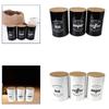 Kitchen Food Storage Canister Set Sealed Tin Containers with Lids for Coffee Tea Sugar Organizer Farmhouse Dining Jar