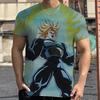 2026 Летняя Ретро Футболка Dragon Ball для Фитнеса Мужская Оверсайз 3D Печать Короткий Рукав Семейная Унисекс Детская Спортивная Футболка