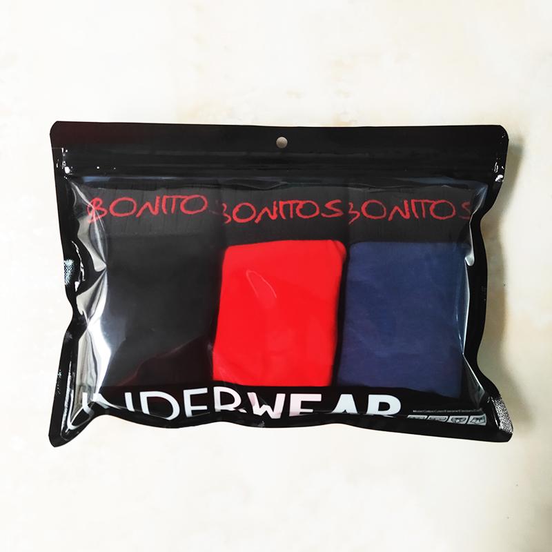 BONITOS 3 шт., хлопковые мужские боксеры, однотонные мужские трусы, сексуальный комплект мужского нижнего белья