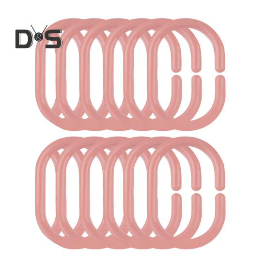 12 шт. крючков для душевой занавески, прочный универсальный держатель для душевой стойки в форме буквы С, аксессуары для штор в ванной комнате