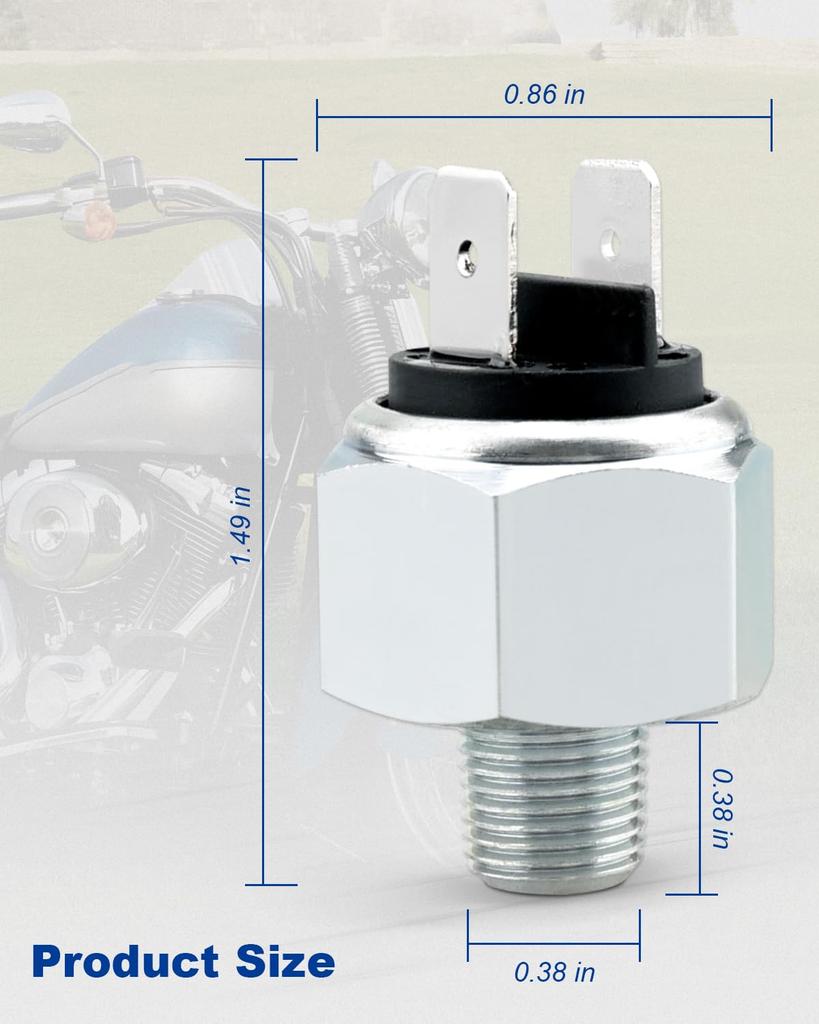 ANODZU Гидравлический выключатель стоп-сигнала заднего тормоза Подходит для Harley Davidson Sportster Dynasoftail FLHS Heritage Road