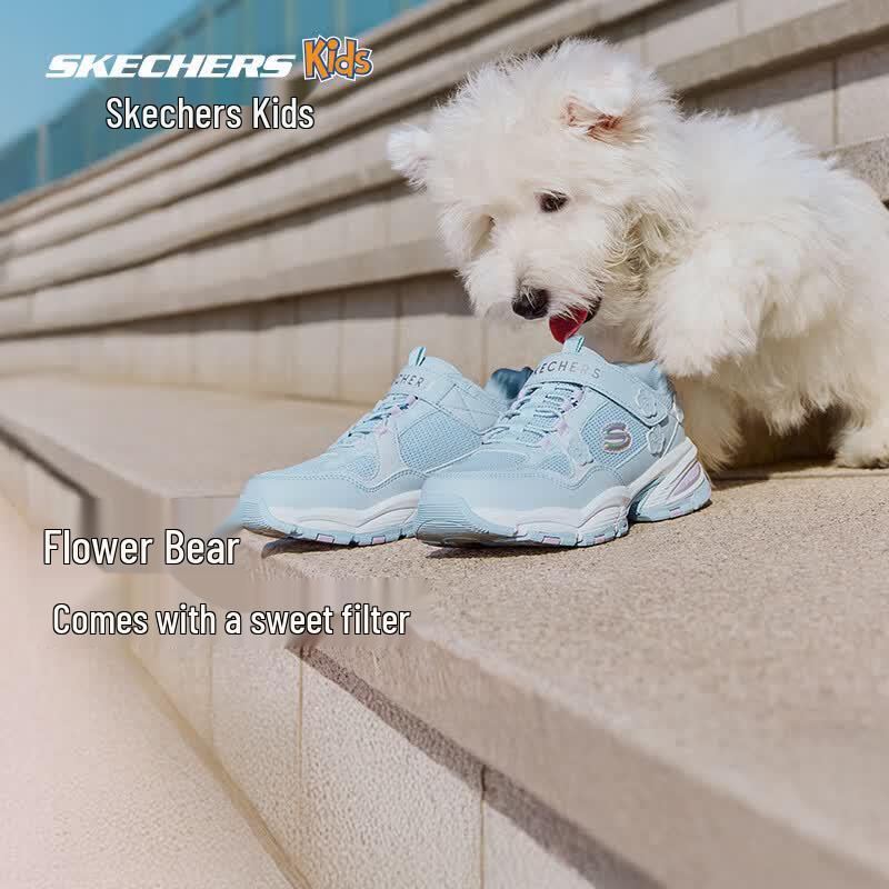 Skechers Кроссовки для девочек на липучках в стиле "папиных" 319353L