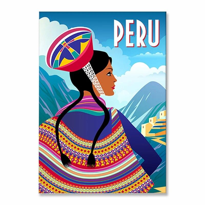 Vintage Famous City Landscape Posters Metal Tin Signs Italy France Greece Hawaii Retro Plate Wall Art Decor for Living Room Home