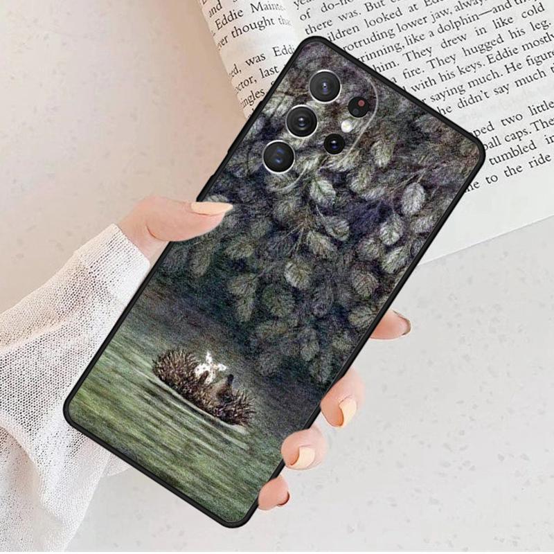 Чехол для телефона 'Ёжик в тумане' Для Samsung Galaxy S25 S23 S30 S8 S21 S20 FE S24 S22 Note 10 20 Plus lite Ultra
