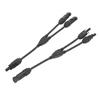 1 Pair Solar Panel Y Branch Parallel Cable 2 To 1 Solar Connectors Y Branch Parallel Adapter Cable
