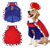 Cartoon Transformed Cat/Dog Dress Up Clothes King Cloak Pet Halloween Costume Crown Hat
