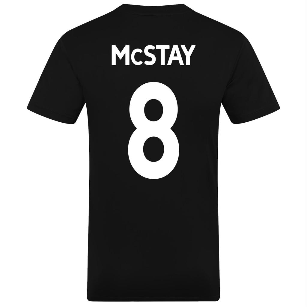 Manchester City FC Mens McStay 8 Contrast Striped Polyester T-Shirt