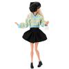 Plaid Sweater Doll Sweater Skirt Set Multicolor Mini College Suit Fashion Doll Clothes