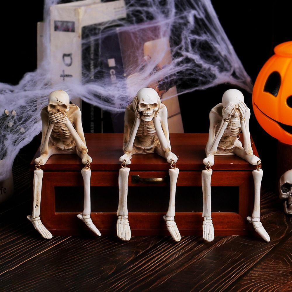 Vintage Evil Skeleton Statues Resin Skeleton Shaped Ornament New Skeleton Decoration