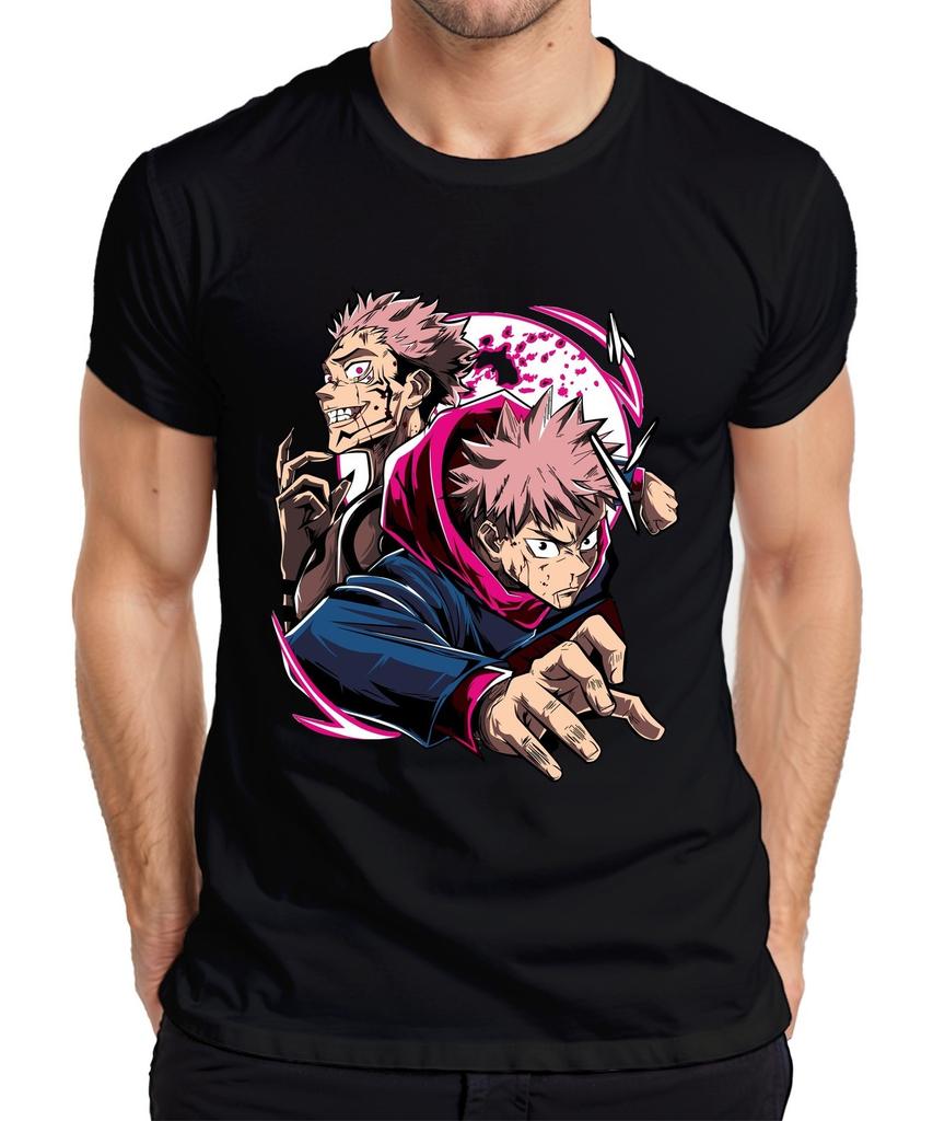 Jujutsu Kaisen Yuji Itadori Sukuna Anime Action Fan Gift Men's T-Shirt