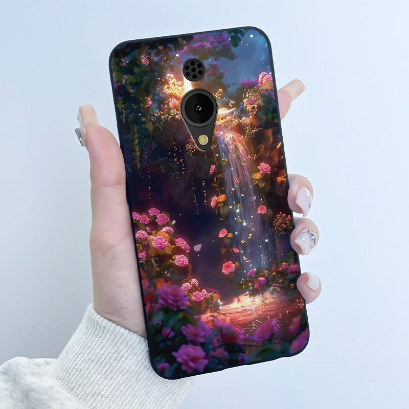 Чехол для телефона Nokia 150 2G 2023, роскошный, милый, с кроликом, любовь, смешной, мультяшный, черный, матовый, мягкий силикон, противоударный, защитная крышка